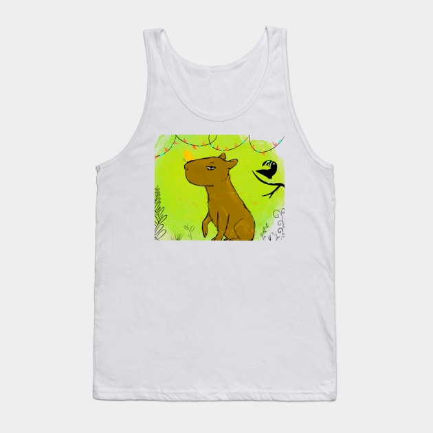 No stress capybara Tank Top by Zelumi